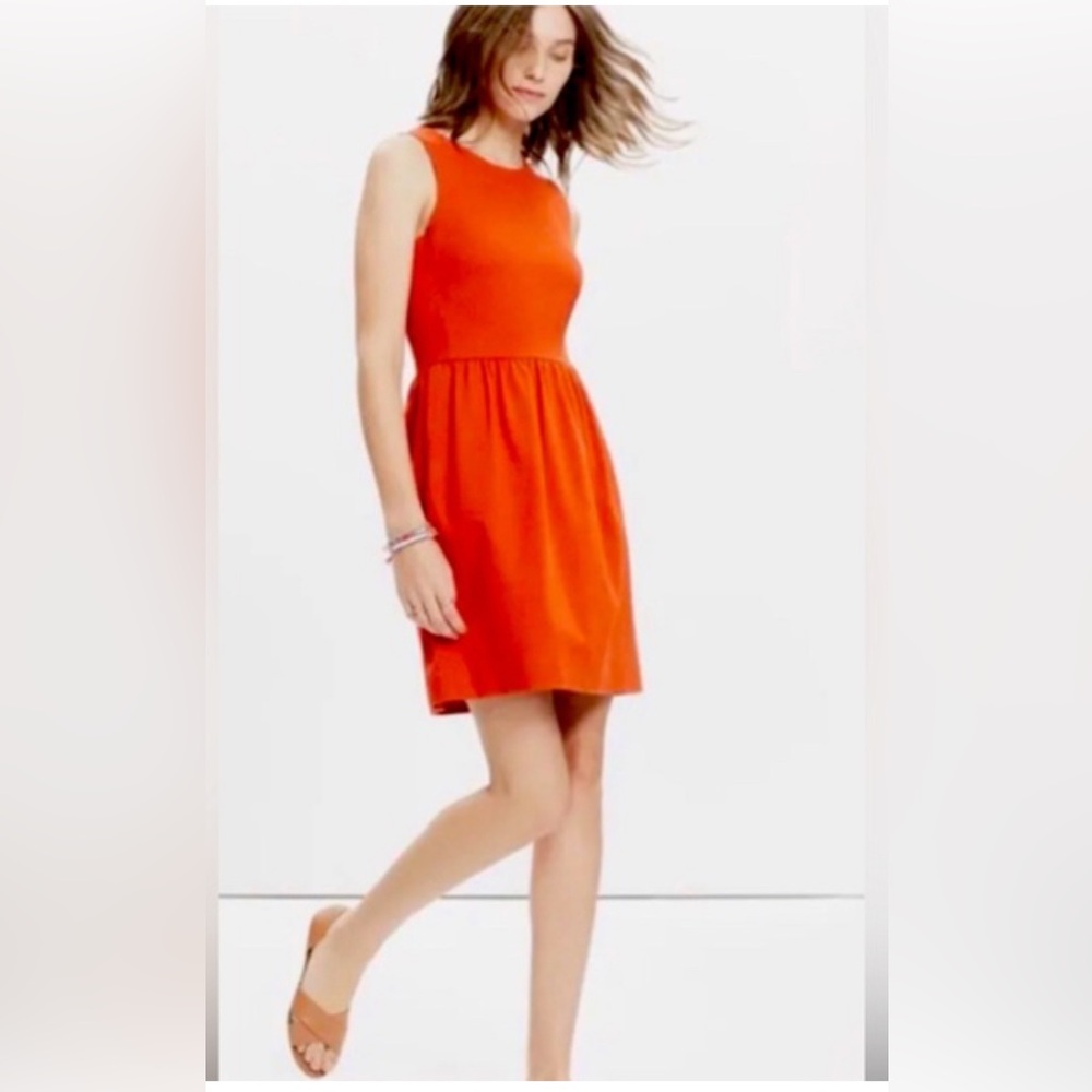 Madewell Sheath Mini Dress Short Sleeve Crew Neck with Pockets M